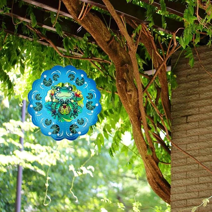 Frog 3D Wind Spinner, 12 in.