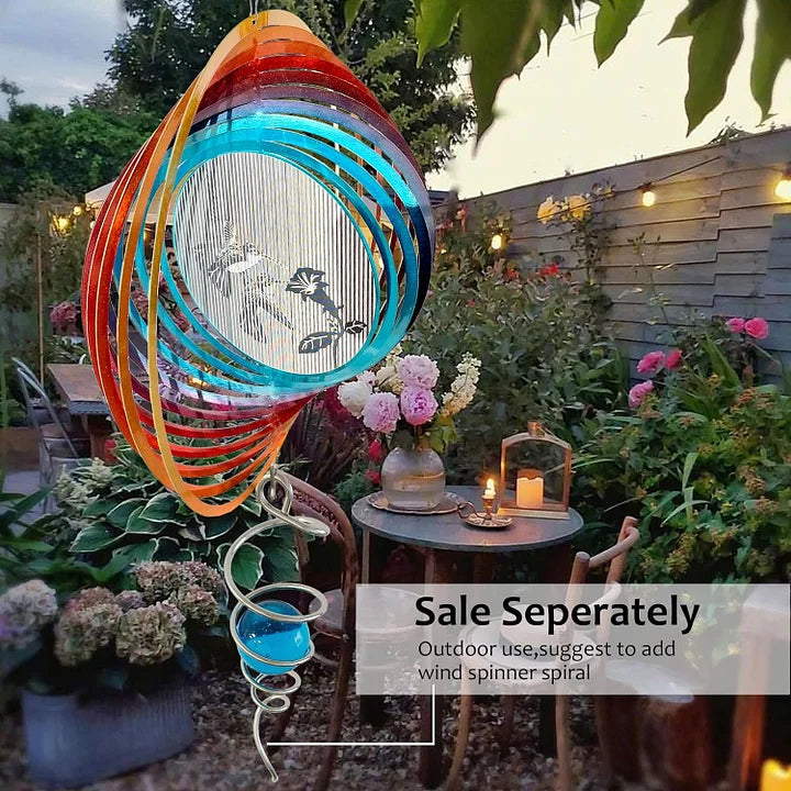 3D Dynamic Hummingbird Wind Spinner