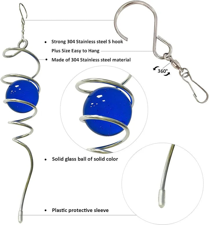 Dark blue wind spinner tail