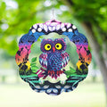 Owl 3D Wind Spinner, 12 in.