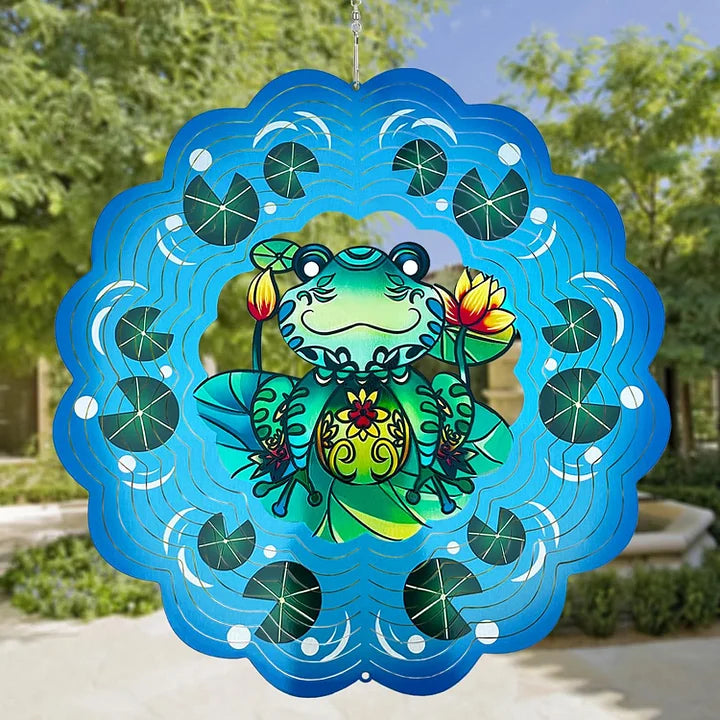 Frog 3D Wind Spinner, 12 in.