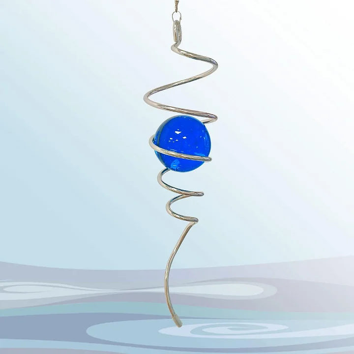 Dark blue wind spinner tail