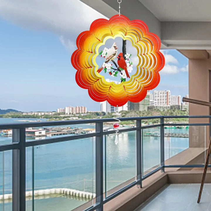 Cardinal 3D Wind Spinner, 12 in.