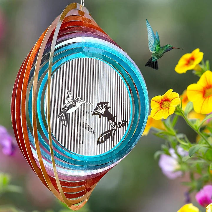 3D Dynamic Hummingbird Wind Spinner