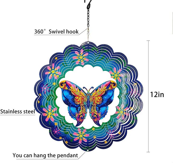 Butterfly 3D Wind Spinner