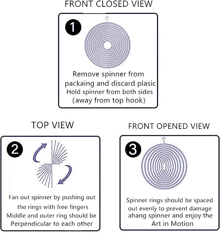 Owl 3D Wind Spinner, 12 in.