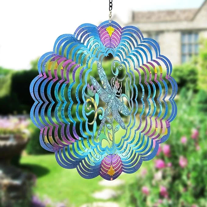 Dragonfly 3D Wind Spinner, 12-inch