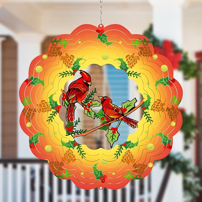 Cardinal 3D Wind Chime