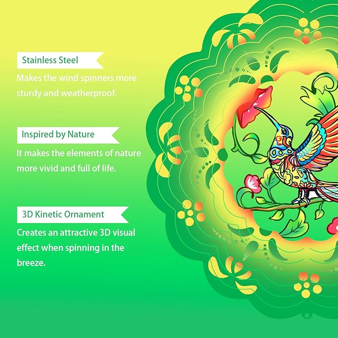 Hummingbird 3D Wind Chimes