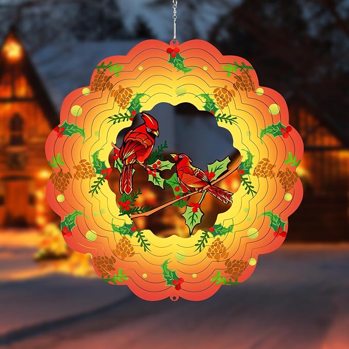 Cardinal 3D Wind Chime