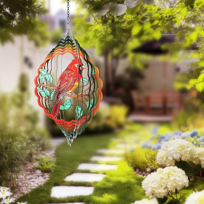 Cardinal 3D Wind Chime