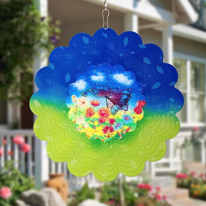 3D Dynamic Butterfly Wind Chime