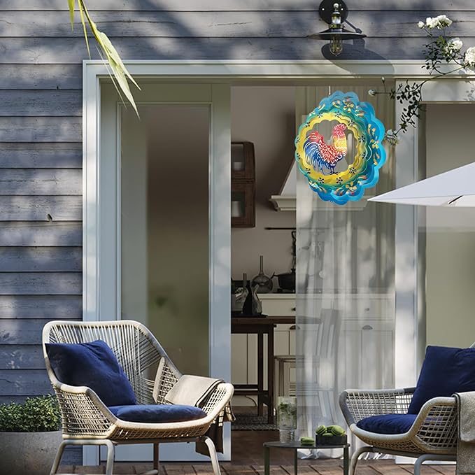 3D Rooster Wind Chime