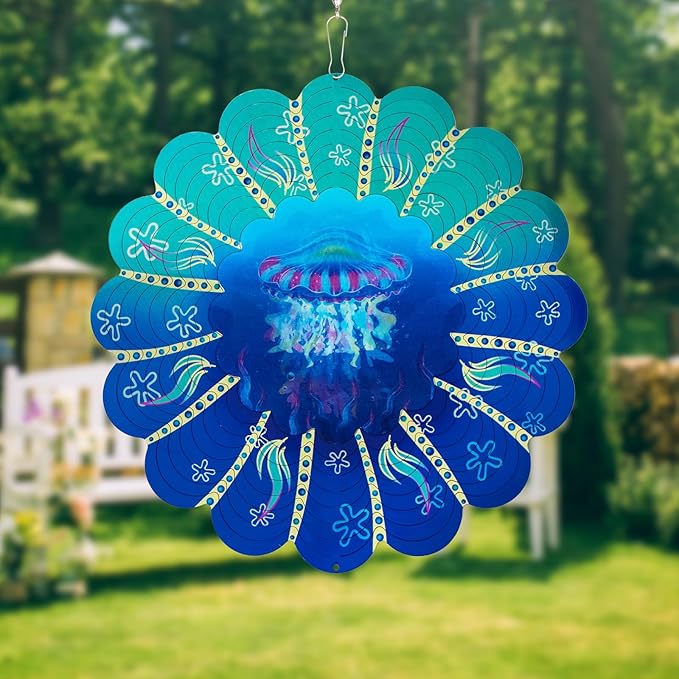 3D jellyfish dynamic wind chimes