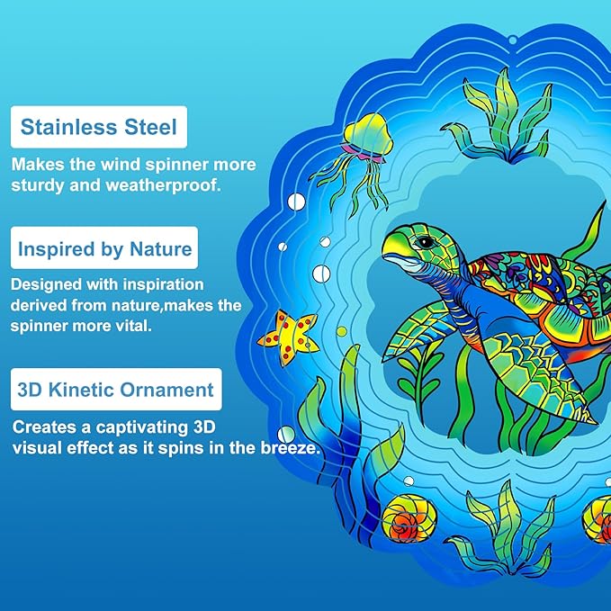 Sea Turtle 3D Wind Chime