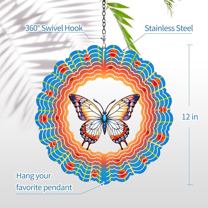 3D Butterfly Wind Chime