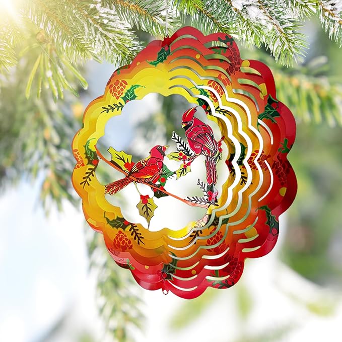 Cardinal 3D Wind Chime