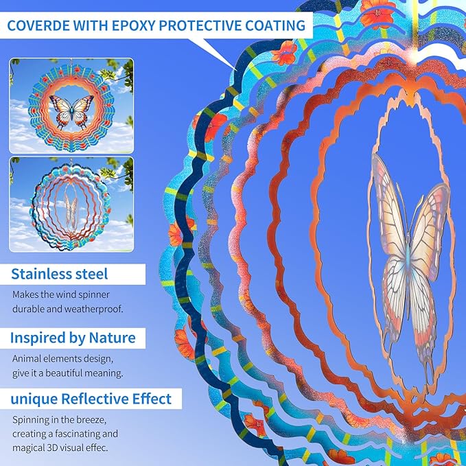 3D Butterfly Wind Chime