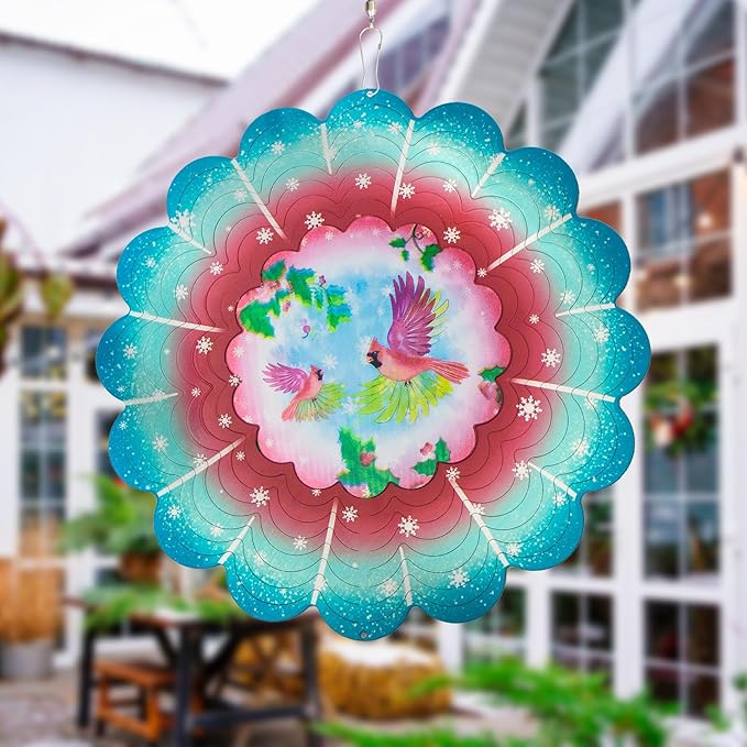 Cardinal 3D Dynamic Wind Chime