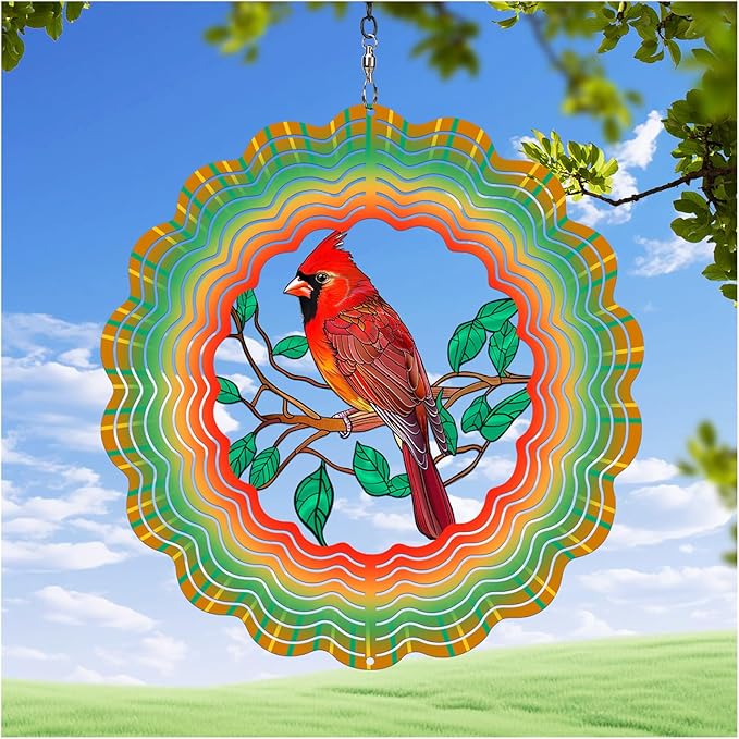 Cardinal 3D Wind Chime