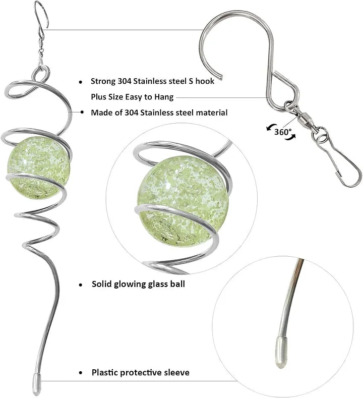 Fluorescent Green Wind Spinner Tail