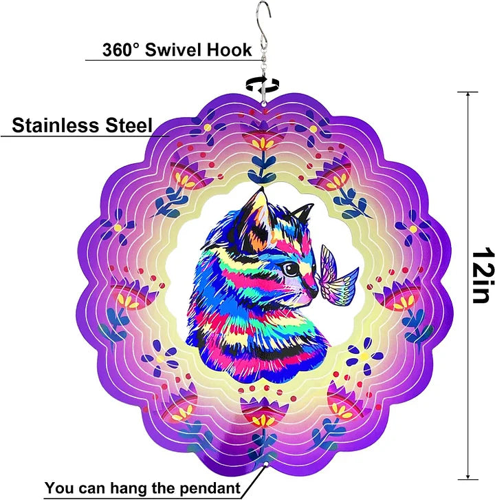 Hummingbird 3D Wind Spinner, 12 in.