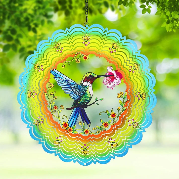Hummingbird 3D Wind Spinner, 12 in.
