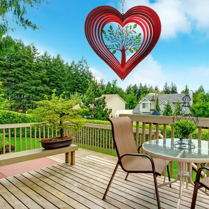 Love Tree 3D Wind Spinner, 12 in.