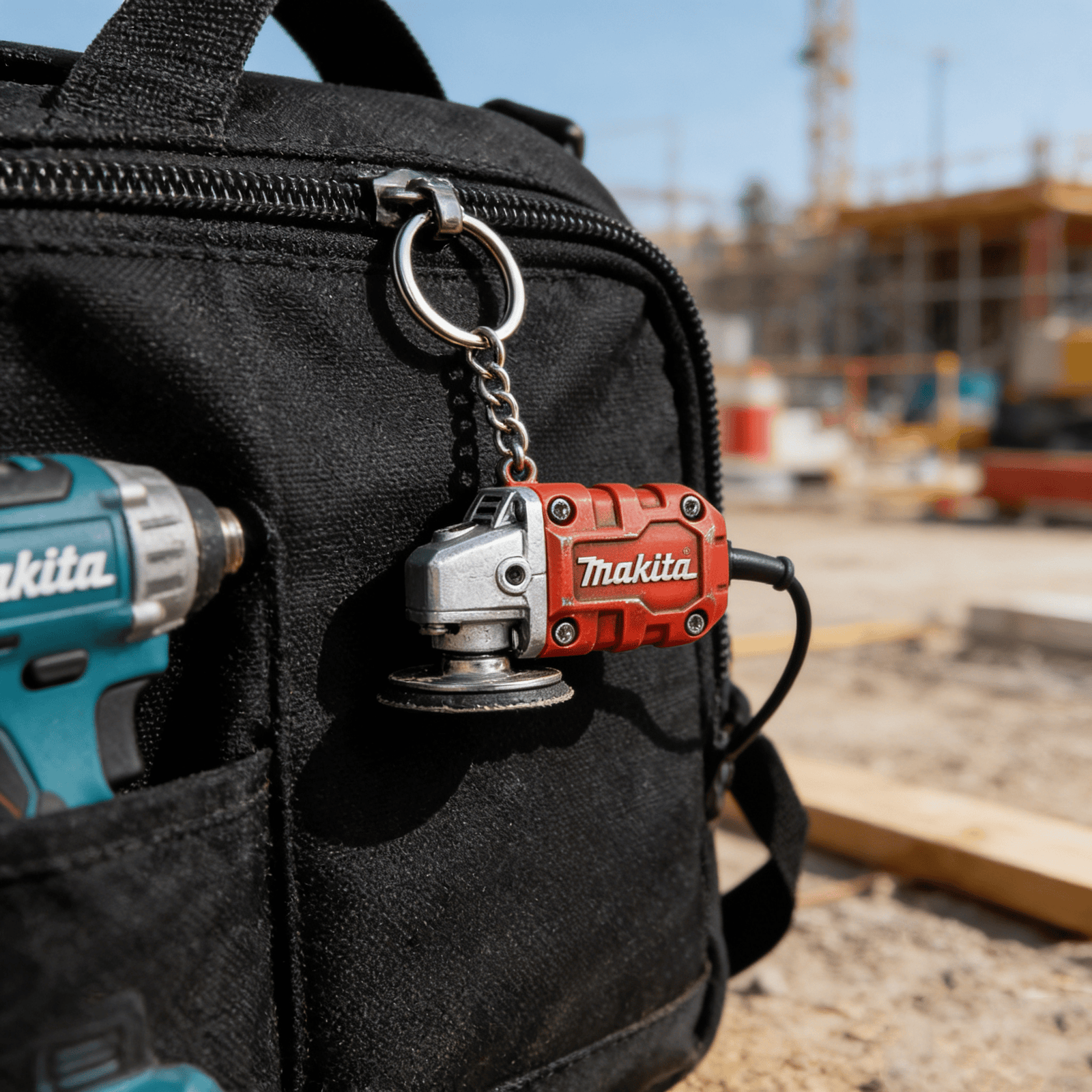 2-in-1 Makita Inspired Mini Grinder Keychain
