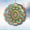 3D Mandala Wind Chime 12 inches