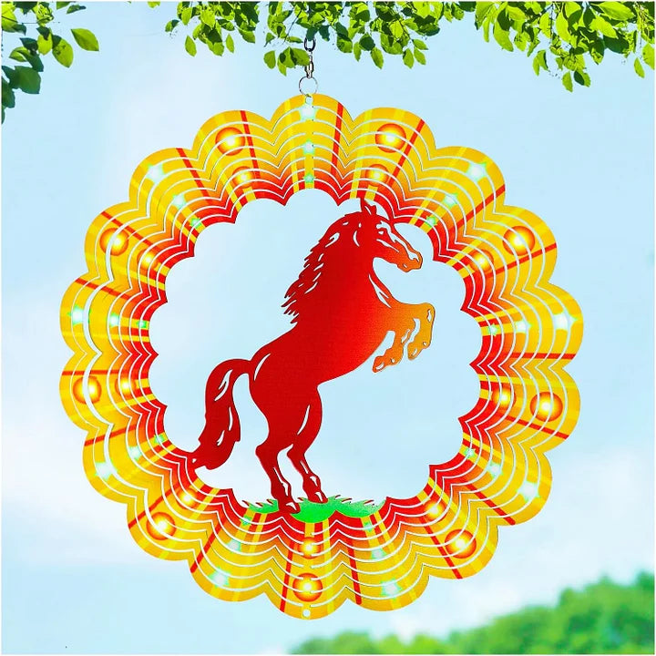Horse 3D Wind Spinner, 12 in.