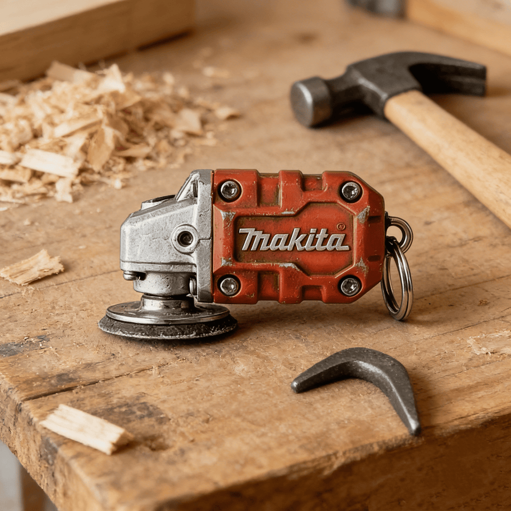 2-in-1 Makita Inspired Mini Grinder Keychain