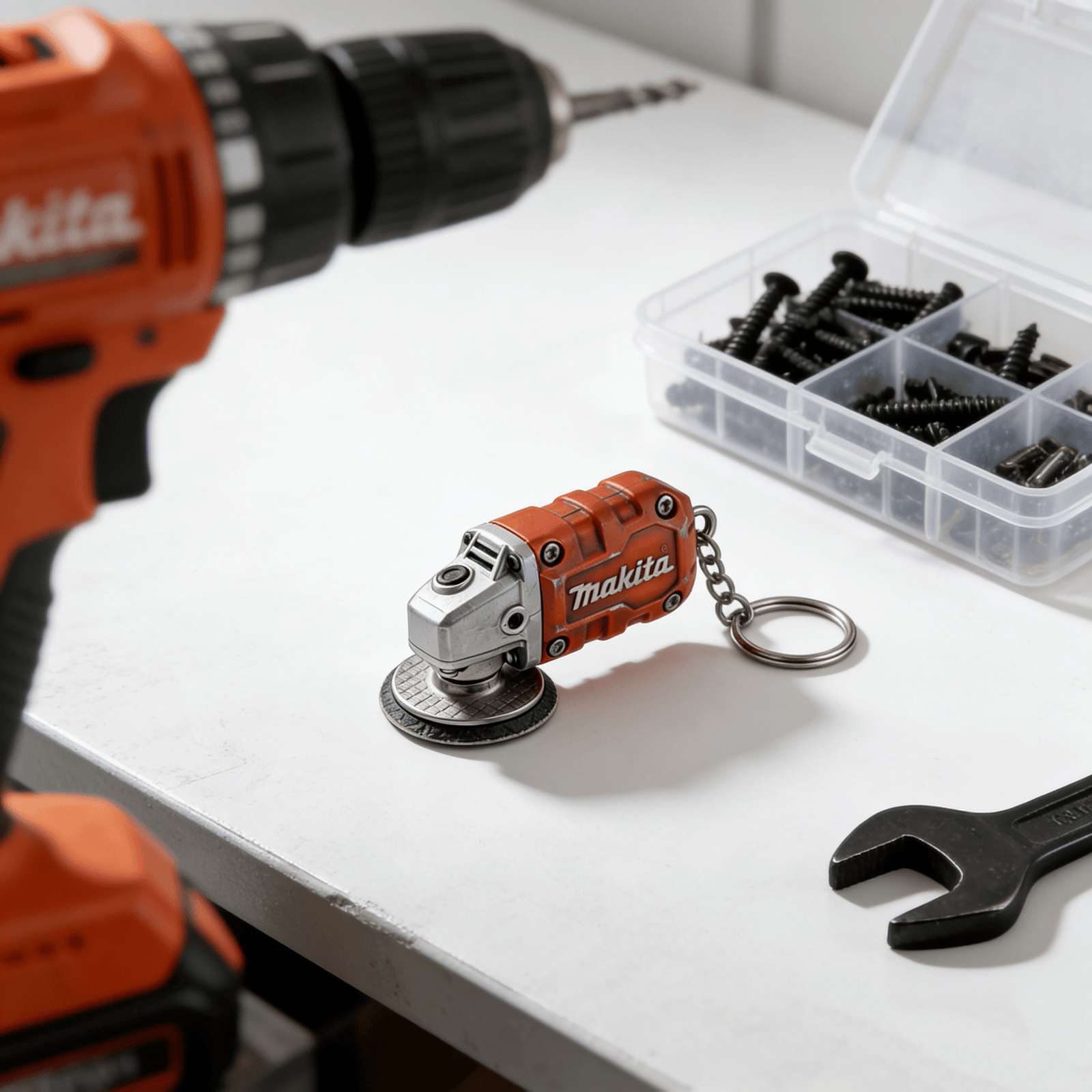 2-in-1 Makita Inspired Mini Grinder Keychain