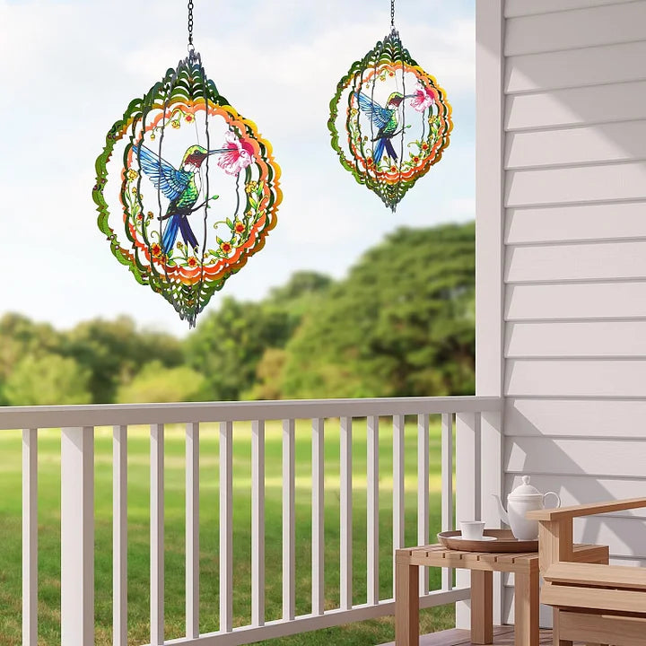 Hummingbird 3D Wind Spinner, 12 in.