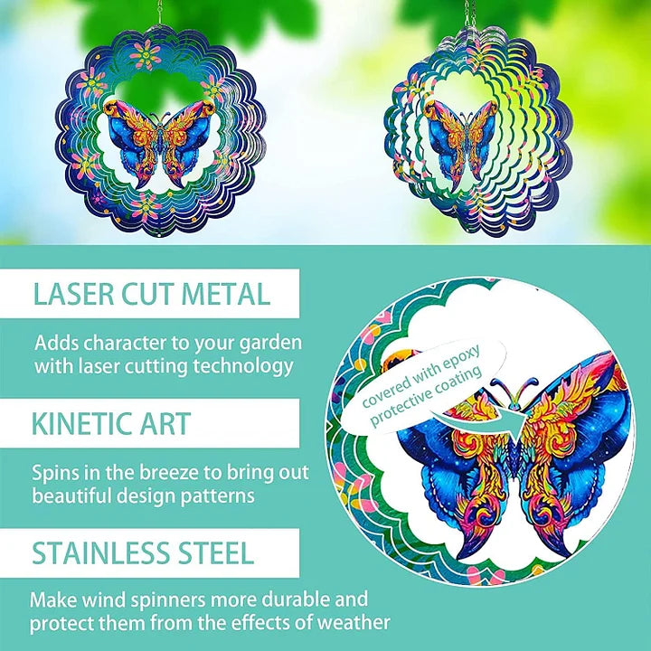 Butterfly 3D Wind Spinner