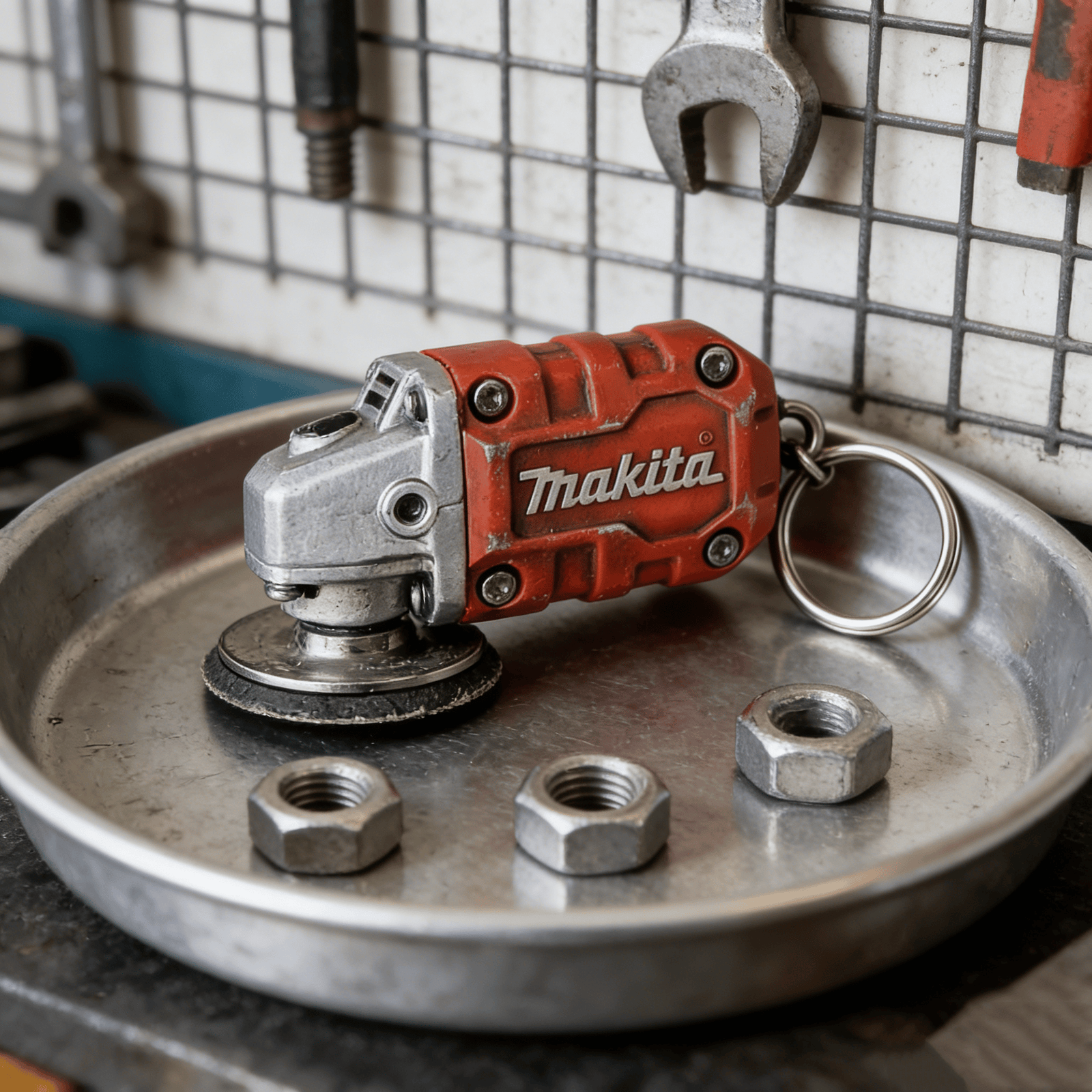 2-in-1 Makita Inspired Mini Grinder Keychain